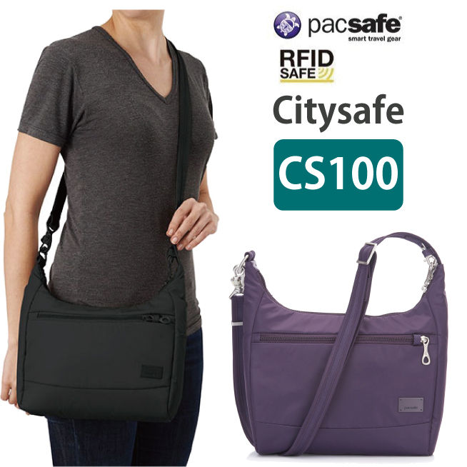 pacsafe/パックセーフ Citysafe CS100 【パックセーフ シティセーフ CS100】 ショルダー バッグ 旅行用品( 便利グッズ  おしゃれ 防犯グッズ トラベルグッズ コンサイス トラベル 海外旅行グッズ 旅行グッズ 盗難防止 海外旅行 )