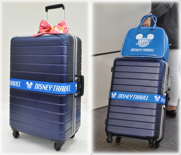 Disney Travel Sky Selection バゲージベルト ミッキーマウス ミニーマウス Dtブルー 旅行用品 コンサイスストア