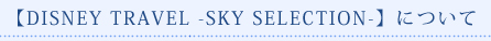 【DISNEY TRAVEL-SKY SELECTION-】について