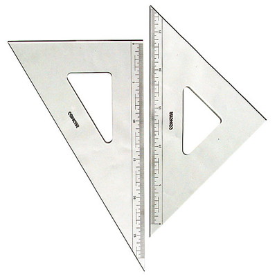 30cm三角定規230TM（目盛り付、2mm厚 ）　デザイン文具 事務用品 製図 法人 領収書【10P20Nov15】