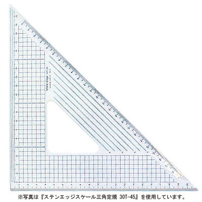 OSS 角度付台付定規(45°) 156A-300 1個（3651151） :3651151:タ