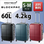 エース プロテカ ブロックパック 00761 60L フレームキャリー スーツケース TSAロック(おしゃれ キャリーバッグ キャリーケース かわいい ビジネス 旅行 旅行グッズ)