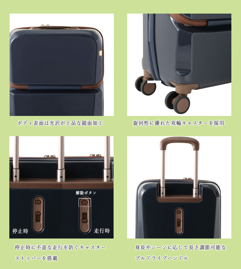 送料無料（一部地域を除く）】 ruru エース トーキョー スーツケース クリーディエ コインロッカーサイズ 54cm 54 cm レッド 