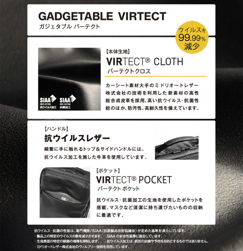 ace.／エース ガジェタブル バーテクト リュック B4/15.6インチ