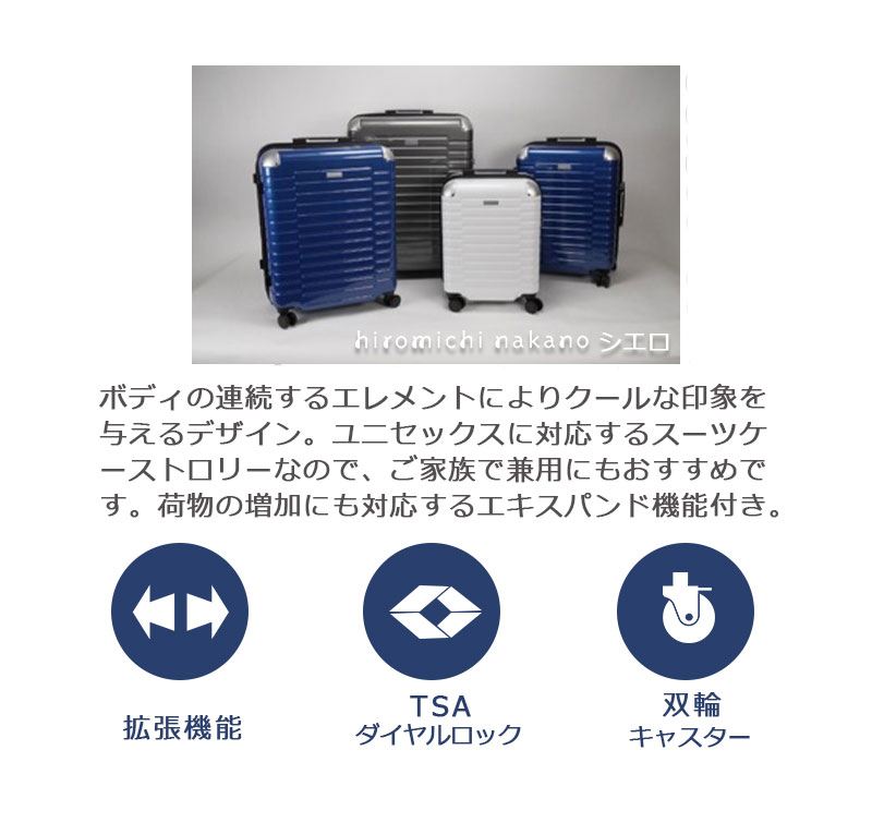 送料無料 正規品 スーツケース SALE エース ACE ace. ヒロミチナカノ