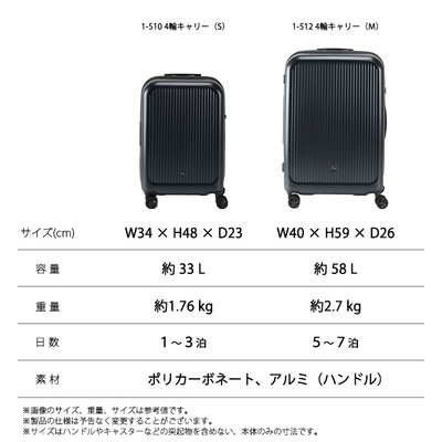 �t���N�G���^�[ �A�E�� 4�փL�����[ S�T�C�Y �@���������݉iLCC�j1-510 �X�[�c�P�[�X �L�����[�P�[�X