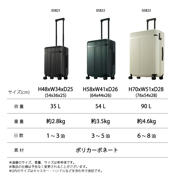 ace. TOKYO リエント－Z 54L キャリーケース スーツケース 05762 旅行