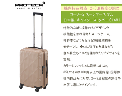 yVizy@݁z{ G[X(ACE) PROTECA/veJ R[[2 X[cP[X Wbp[^Cv 35L 01481 100Ȉȏ