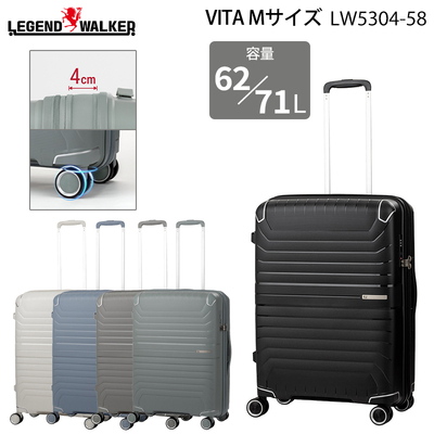 ���W�F���h�E�H�[�J�[ VITA �X�[�c�P�[�X M�T�C�Y 62�`71L �|���v���s�����{�f�B �e�ʊg�� �h�ƃt�@�X�i�[ �_�u���L���X�^�[ TS���b�N �t�b�N�t����� 5304-58 �L�����[�P�[�X