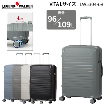 ���W�F���h�E�H�[�J�[ VITA �X�[�c�P�[�X L�T�C�Y 96�`109L �|���v���s�����{�f�B �e�ʊg�� �h�ƃt�@�X�i�[ �_�u���L���X�^�[ TS���b�N �t�b�N�t����� 5304-69 �L�����[�P�[�X