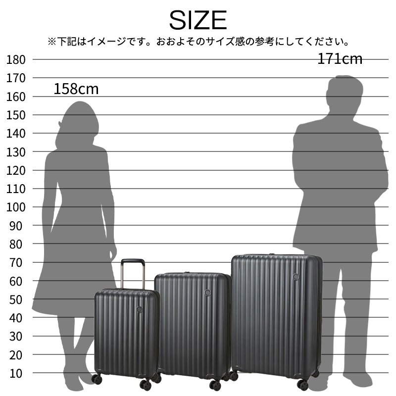 スーツケース キャリーケース 正規品 ハピタスプラス 軽量 Lサイズ