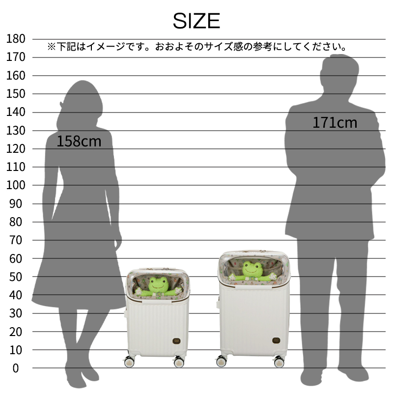 スーツケース キャリーケース 正規品 シフレ かえるのピクルス Mサイズ