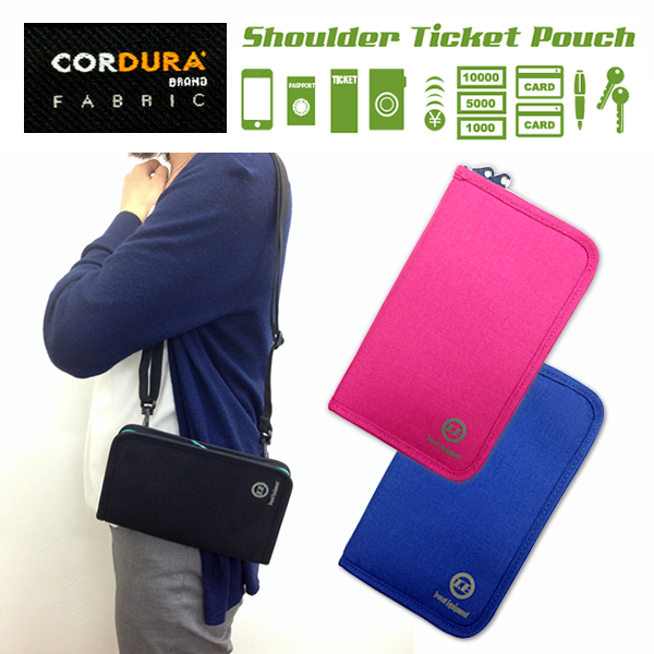 Cordura スキミングブロック ショルダーチケットポーチ Travel Equipment 旅行用品 コンサイスストア Cordura スキミングブロック ショルダーチケットポーチ Travel Equipment 旅行用品 コンサイスストア